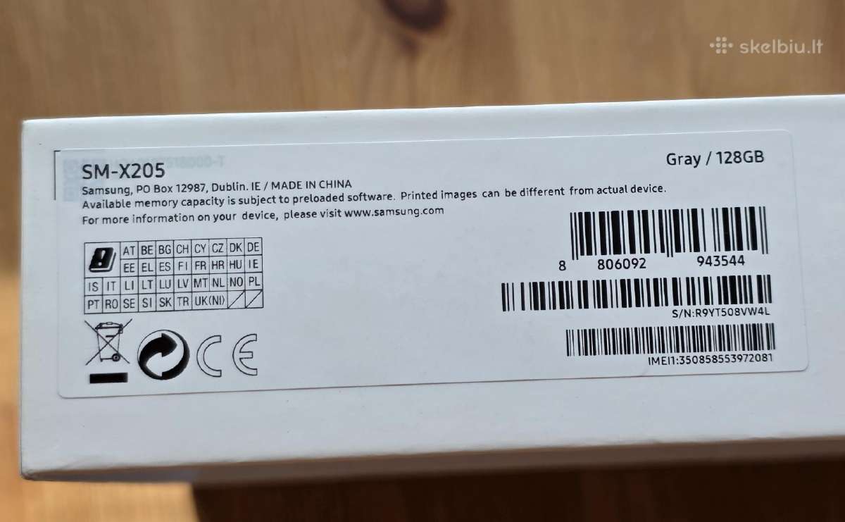 Galaxy Tab A8 Sm-x205 128 GB - nuotraukos Nr. 9
