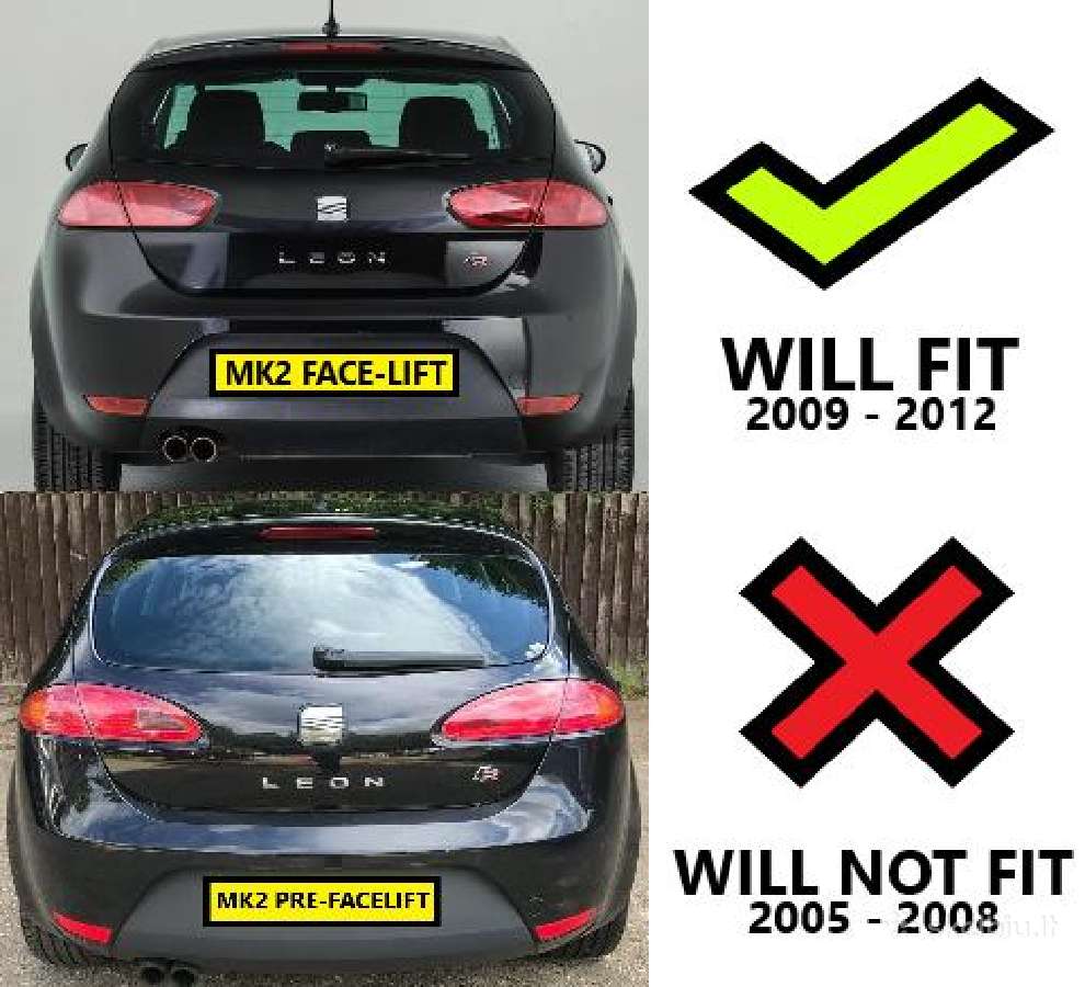 Seat leon 2009-2012 galinis zibintas desnes puses - nuotraukos Nr. 4
