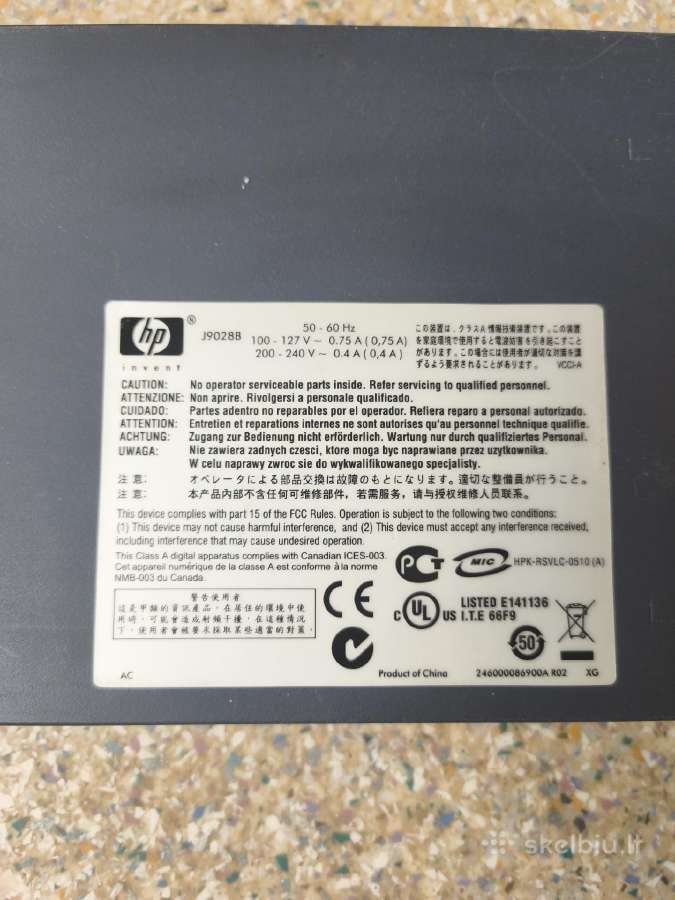 Parduodu Hp Procurve 1800-24g 24 prievadų Gigabit - nuotraukos Nr. 4