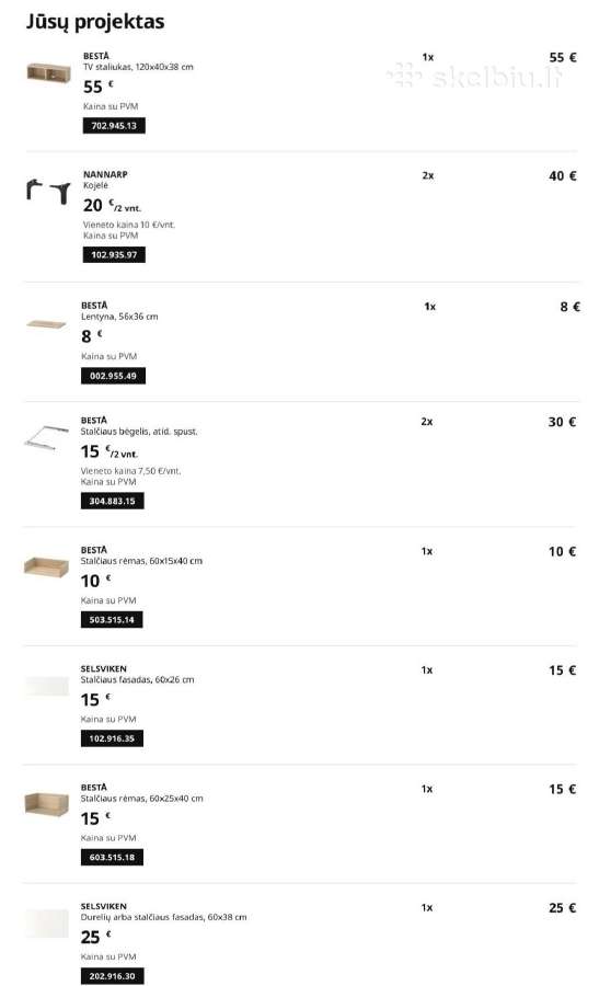 Ikea Besta TV spintelė - nuotraukos Nr. 10