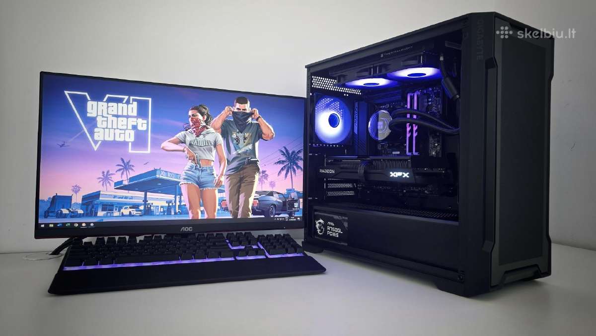 Ryzen 5 9600x Rx 9060 XT Oc 16gb 32g M2 Gold Psu - nuotraukos Nr. 5