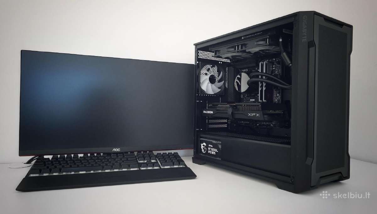 Ryzen 5 9600x Rx 9060 XT Oc 16gb 32g M2 Gold Psu - nuotraukos Nr. 14