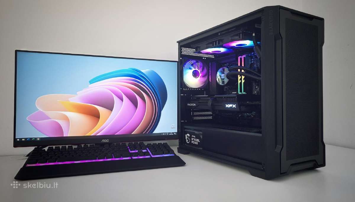 Ryzen 5 9600x Rx 9060 XT Oc 16gb 32g M2 Gold Psu - nuotraukos Nr. 22