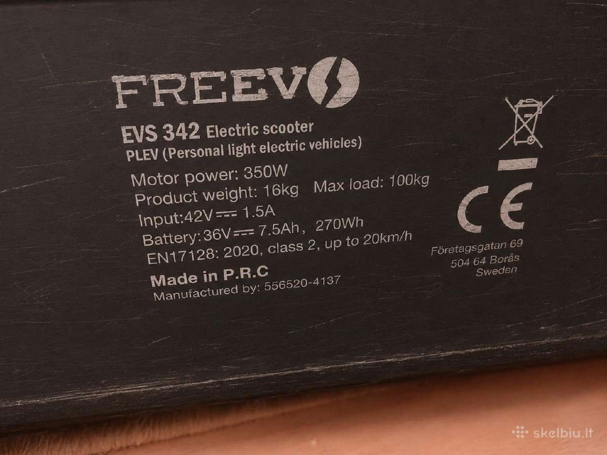 Paspirtukas Freev evs312 - nuotraukos Nr. 4