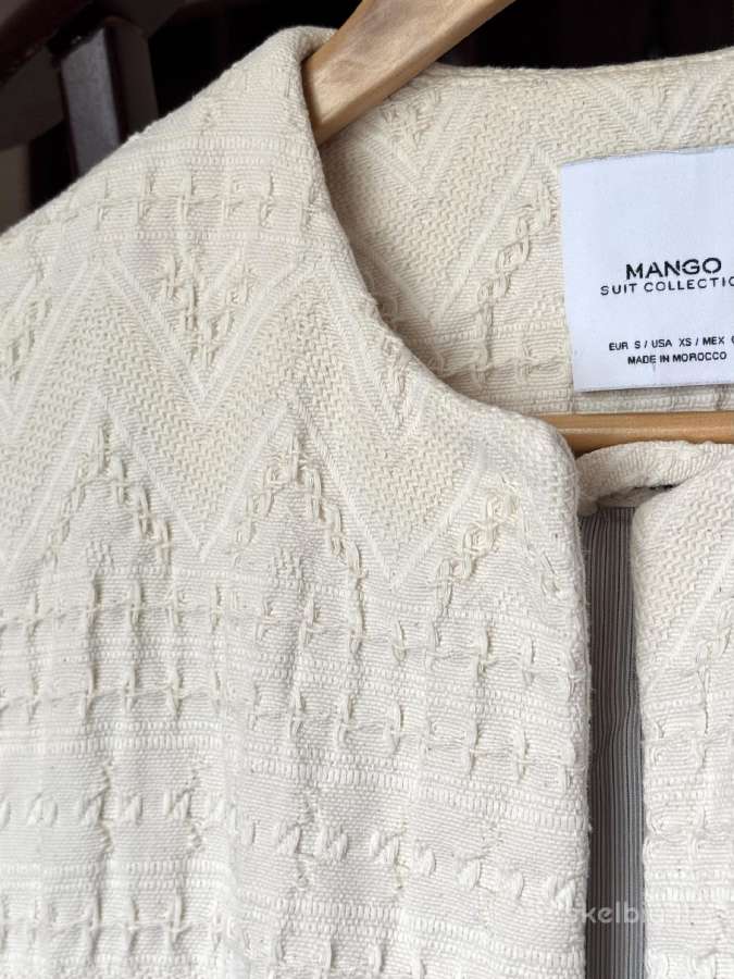 Mango kreminis paltukas-švarkelis - nuotraukos Nr. 11
