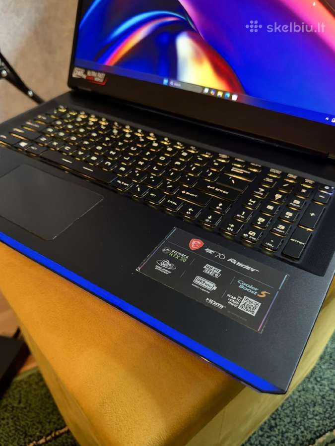 Galingas Msi Raider nešiojamas kompiuteris - nuotraukos Nr. 2