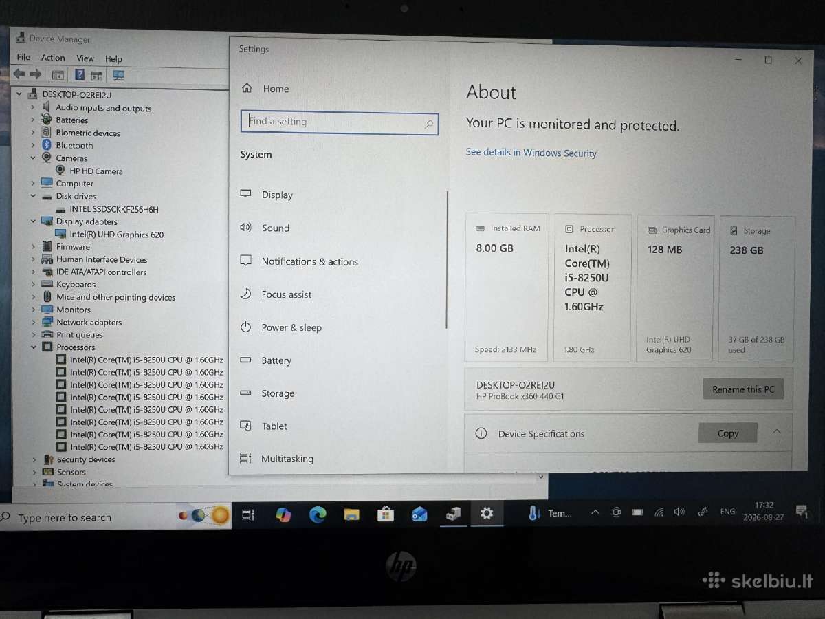 Hp Probook X360 440 G1 lieciamas - nuotraukos Nr. 5