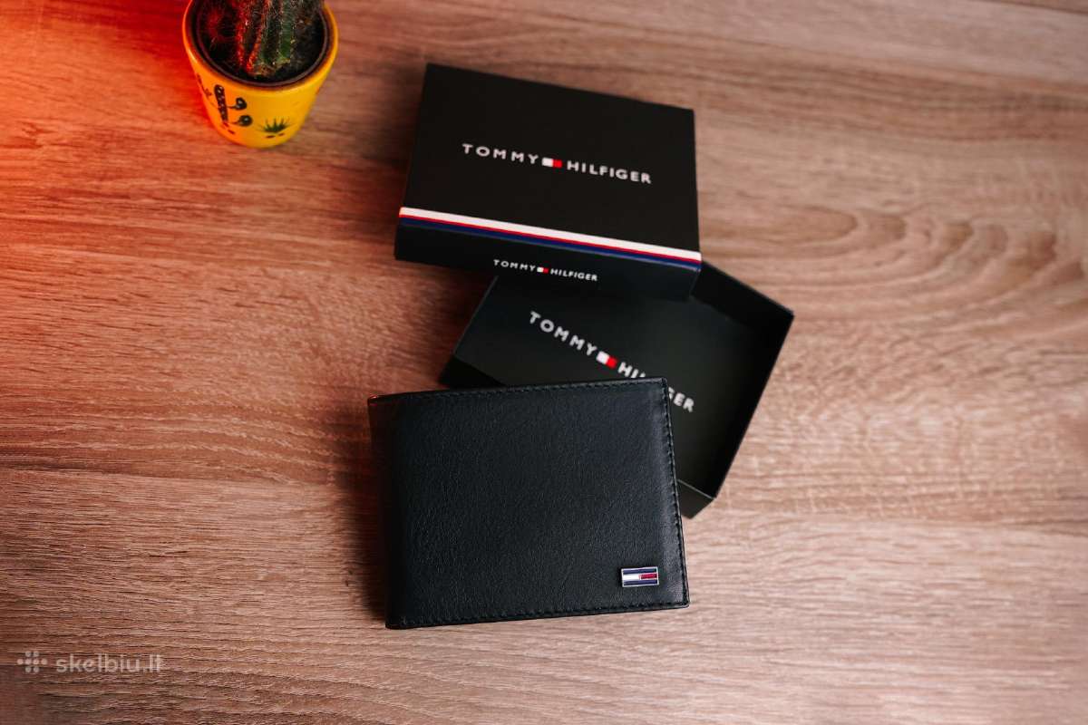 Nauja vyriška Tommy Hilfiger odinė piniginė - nuotraukos Nr. 7