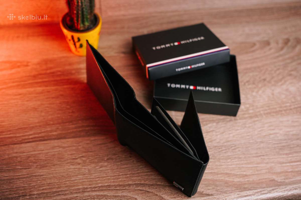 Nauja vyriška Tommy Hilfiger odinė piniginė - nuotraukos Nr. 6
