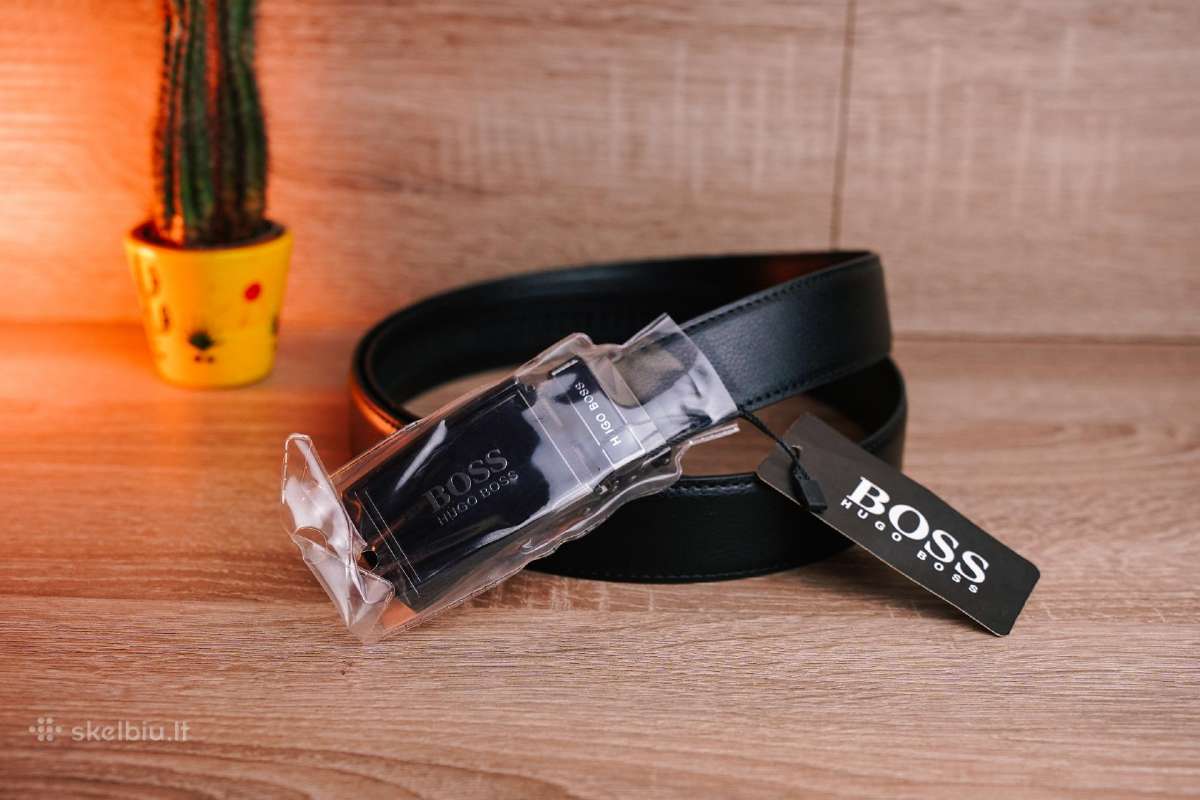 Automatinis odinis Hugo Boss vyriškas diržas - nuotraukos Nr. 2