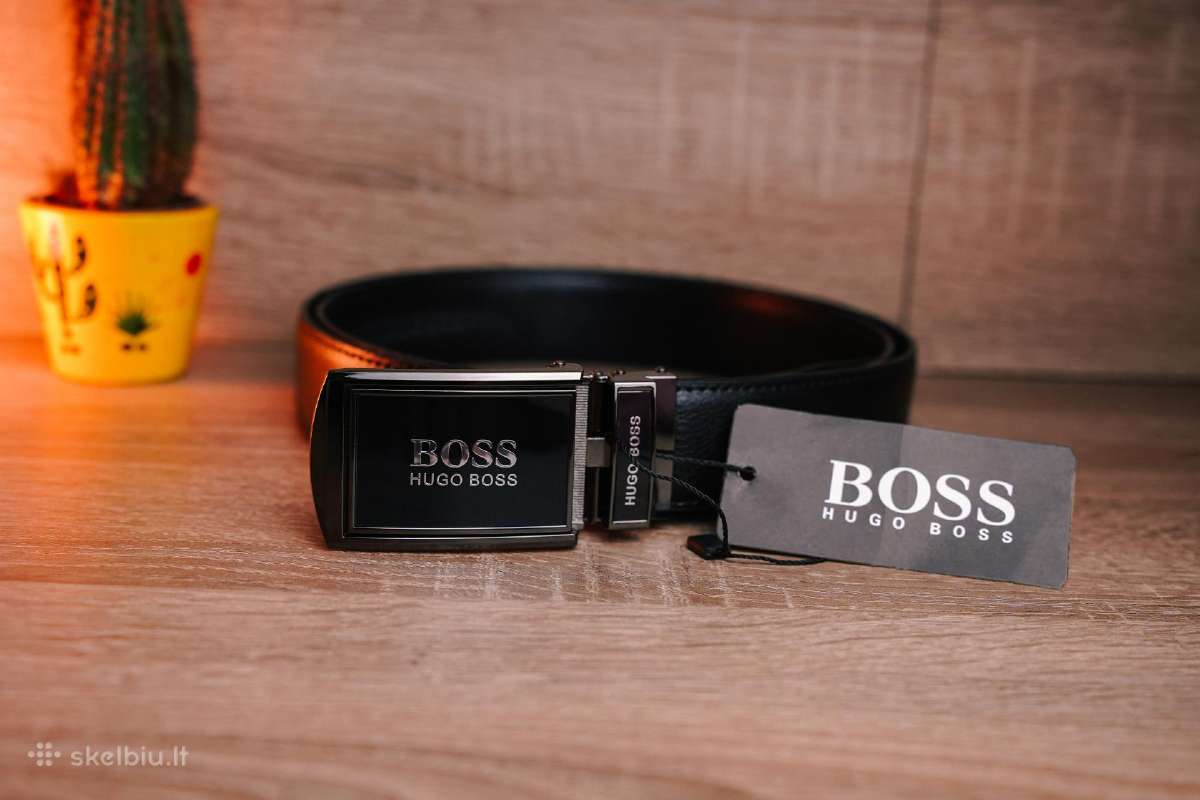 Automatinis odinis Hugo Boss vyriškas diržas - nuotraukos Nr. 4