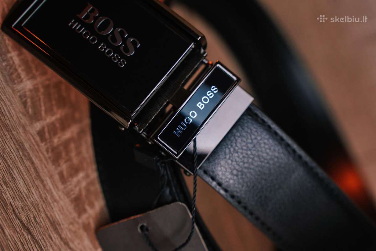 Automatinis odinis Hugo Boss vyriškas diržas - nuotraukos Nr. 6