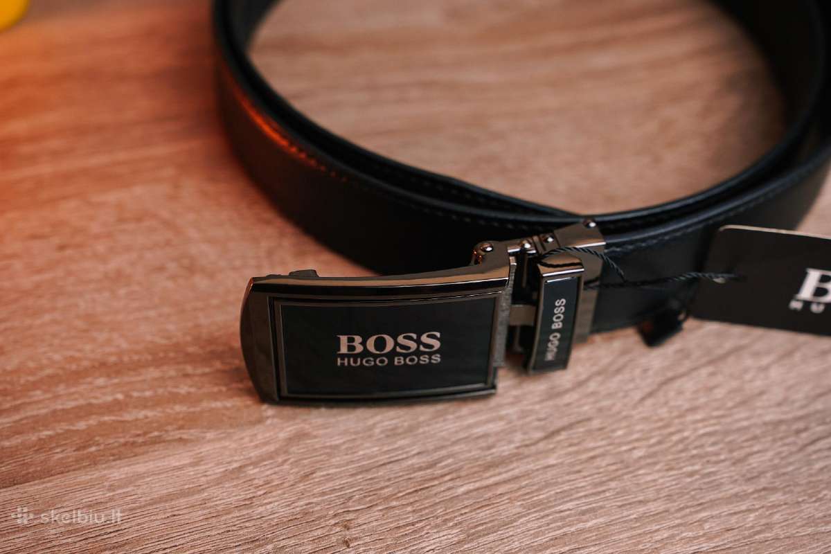 Automatinis odinis Hugo Boss vyriškas diržas - nuotraukos Nr. 8