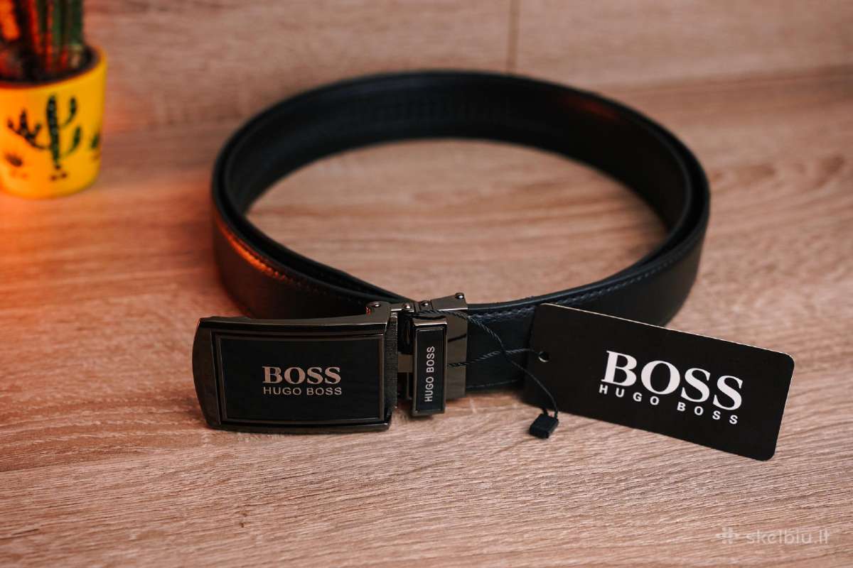 Automatinis odinis Hugo Boss vyriškas diržas - nuotraukos Nr. 7