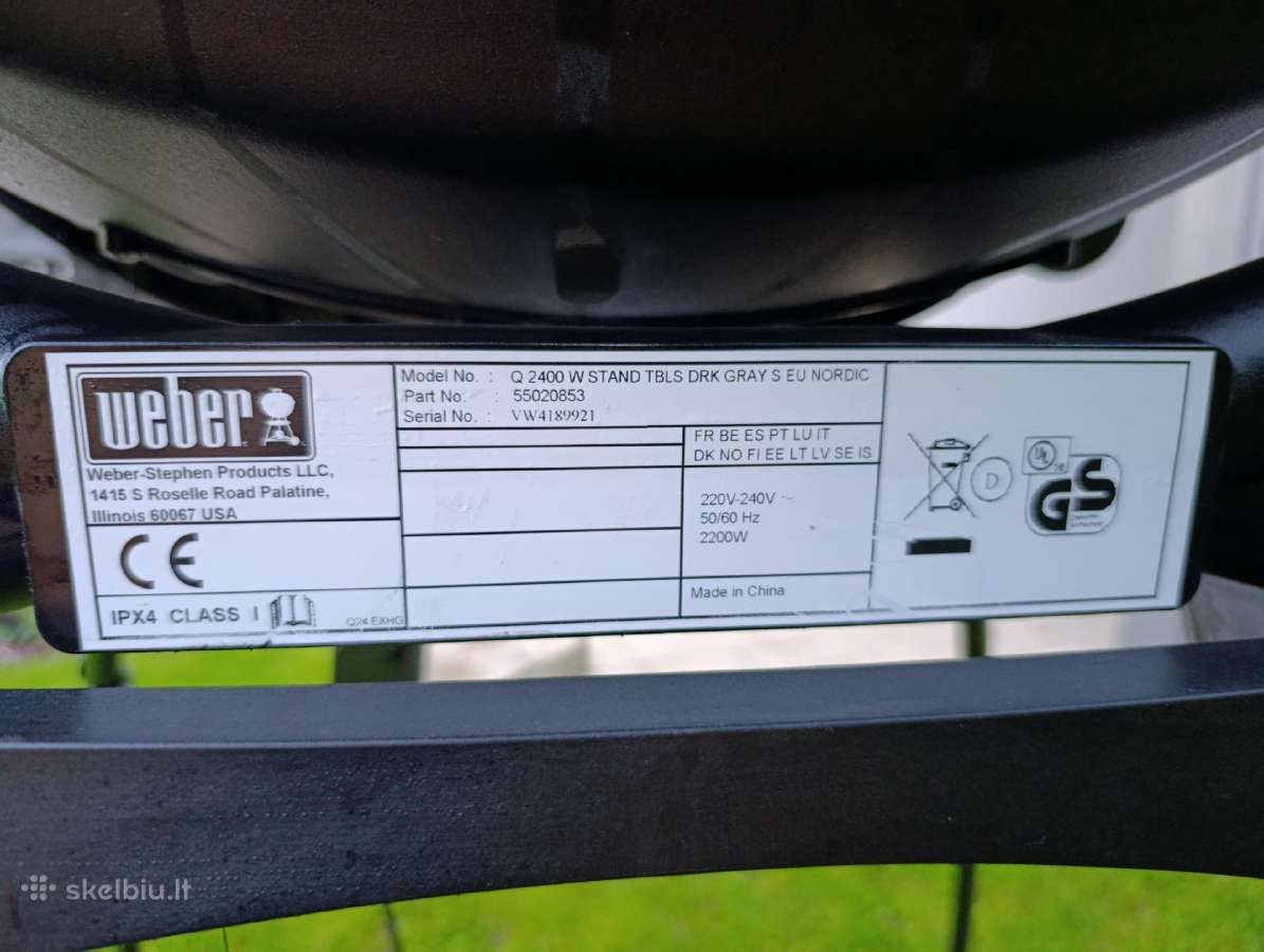 Q 2400 Weber elektrinis grilius - nuotraukos Nr. 3