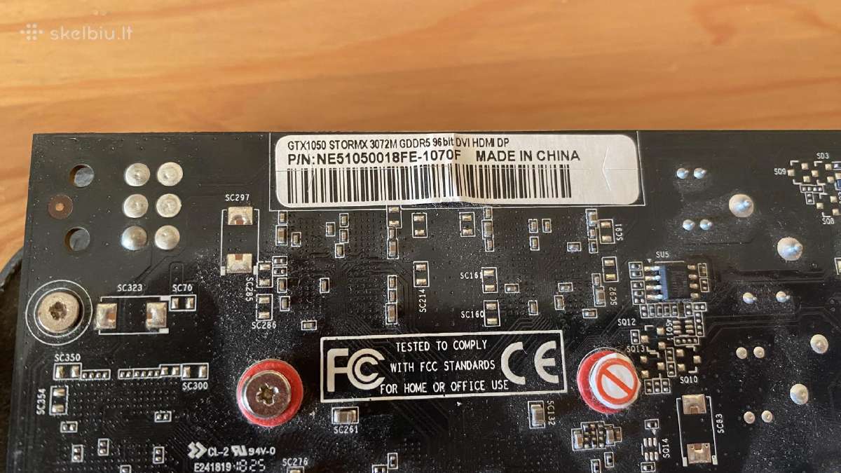 Vaizdo plokštė Geforce Gtx 1050 3gb - nuotraukos Nr. 4