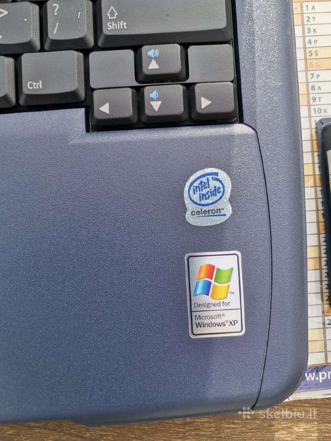 Hp Omnibook Xe3l, modelis F4159hsrr. - nuotraukos Nr. 5