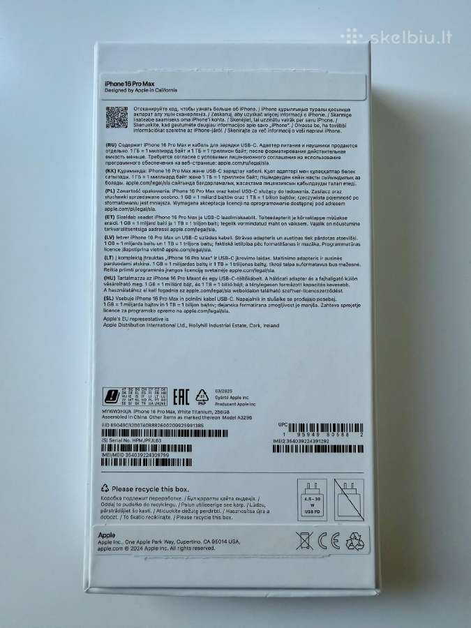 iPhone 16 Pro Max 256 GB - nuotraukos Nr. 3