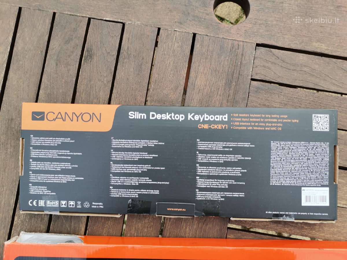 Pigiai klaviatūra Canyon Cne- Ckey1 Slim - nuotraukos Nr. 2