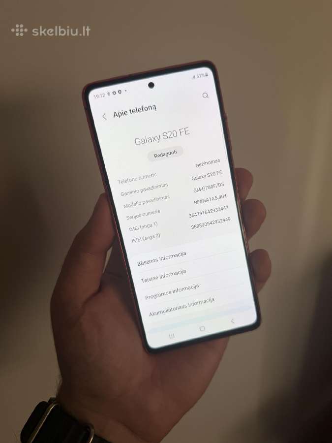 Samsung S20 Fe - nuotraukos Nr. 6