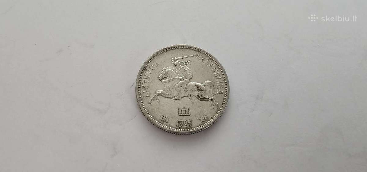 1925 5 litai ,tvarkinga - nuotraukos Nr. 2
