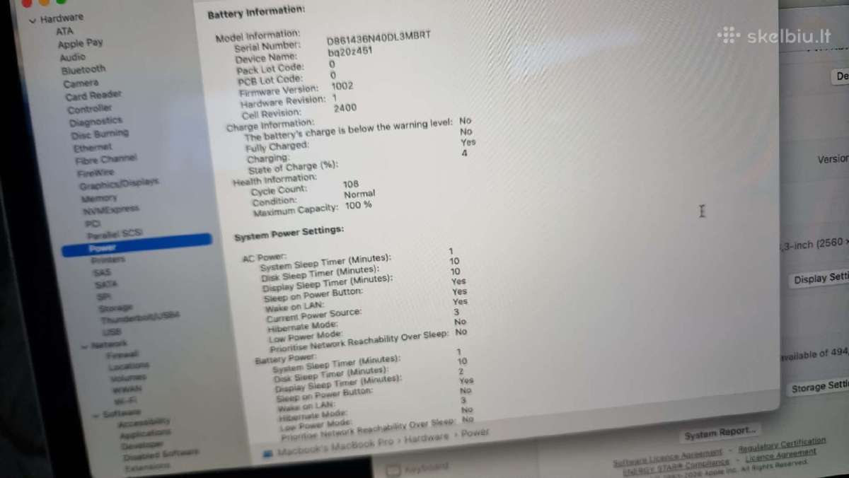 MacBook Pro M1 500gb - nuotraukos Nr. 2
