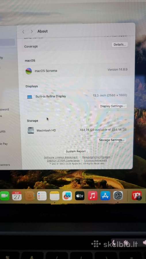 MacBook Pro M1 500gb - nuotraukos Nr. 3