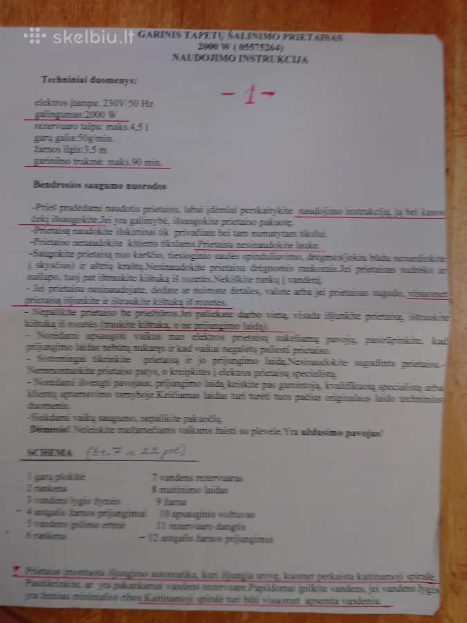 Tapetų nuėmimo prietaisas - nuotraukos Nr. 7