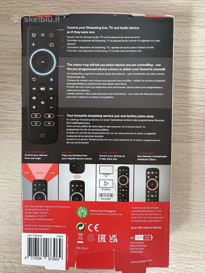 One For All Remote Urc7935 universalus pultas - nuotraukos Nr. 3