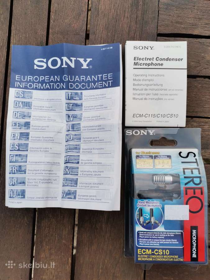 Originalus Nenaudotas mikrofonas Sony Ecm-sc10 - nuotraukos Nr. 5