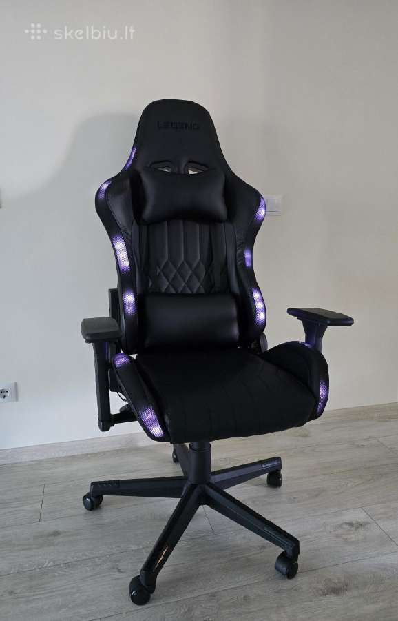 Žaidimų kėdė su LED Ranum - nuotraukos Nr. 7