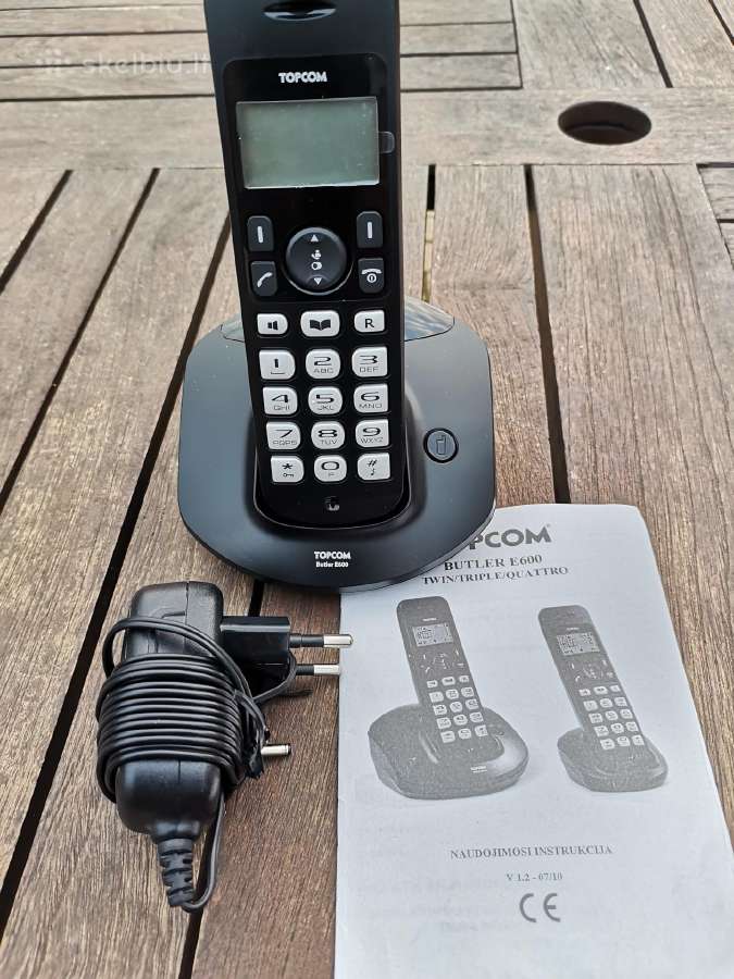 Belaidis telefonas Topcom Butler E600 nenaudotas - nuotraukos Nr. 4