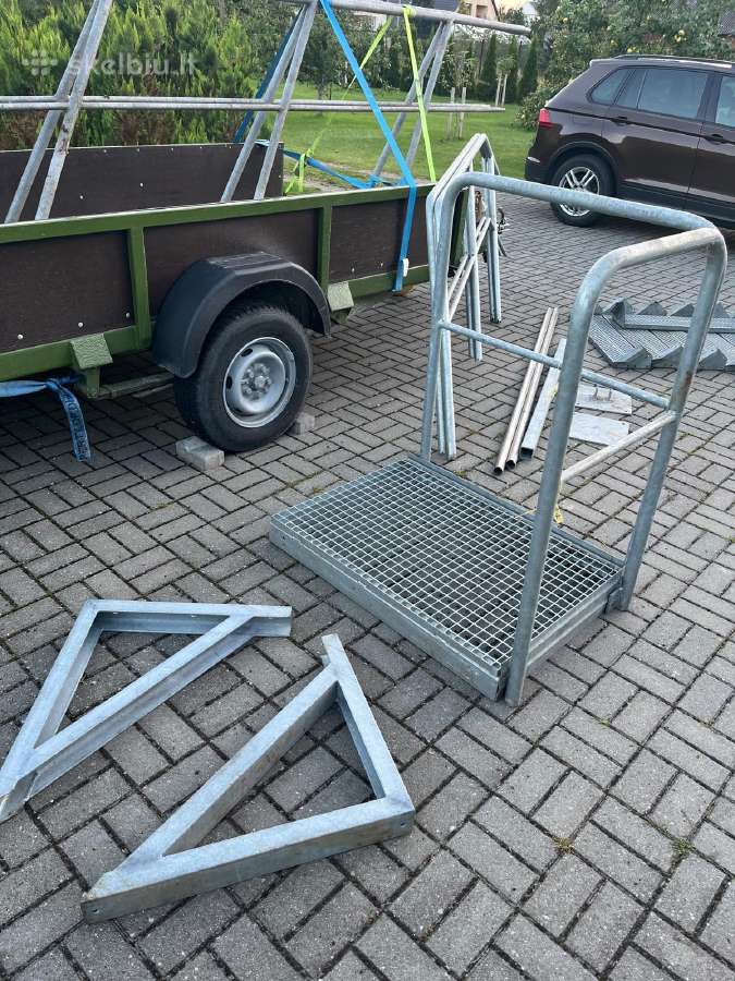 Laiptu pakopos,turėklai,laiptų rėmai - nuotraukos Nr. 3