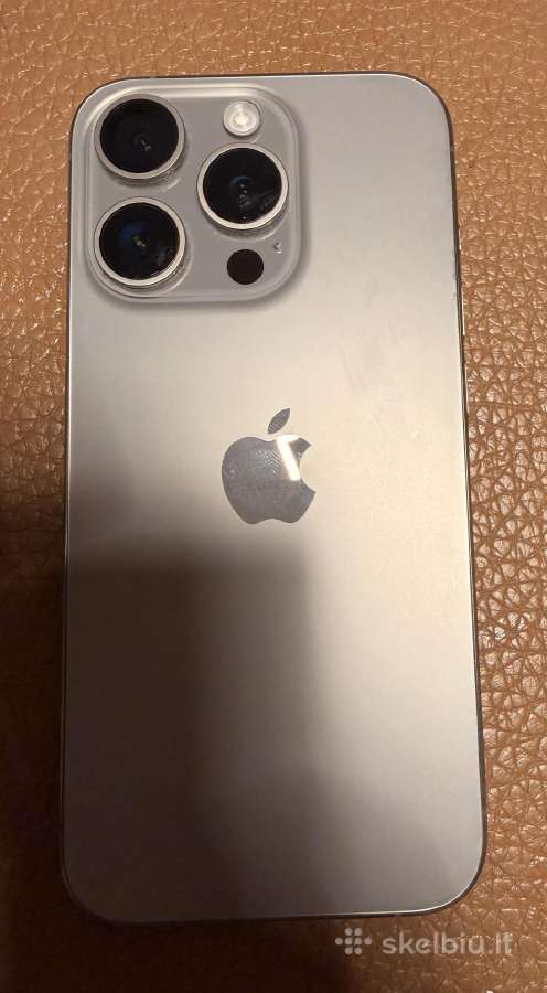 iPhone 15 pro Natural titanium 128gb - nuotraukos Nr. 3