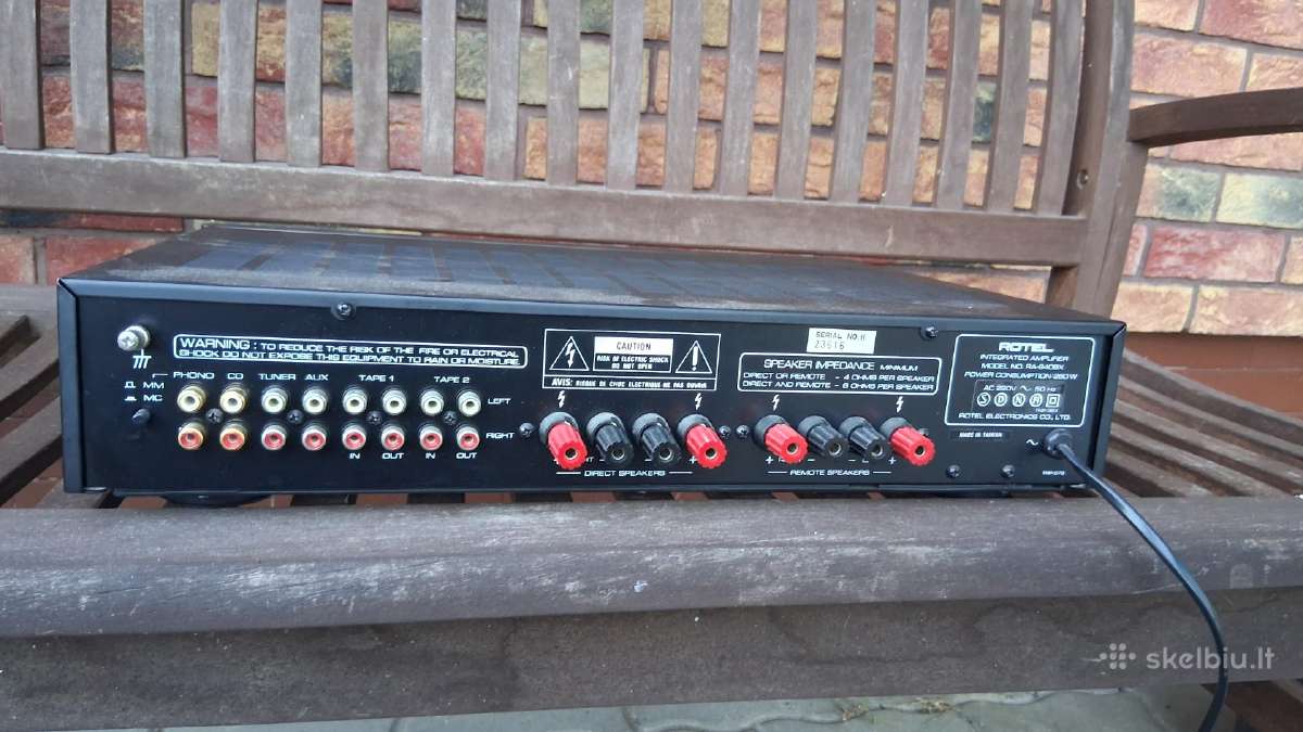 Audio stiprintuvas Rotel Ra940bx - nuotraukos Nr. 2