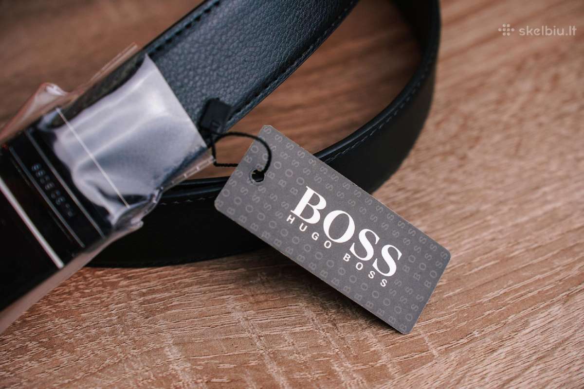 Hugo Boss vyriškas odinis automatinis diržas - nuotraukos Nr. 3