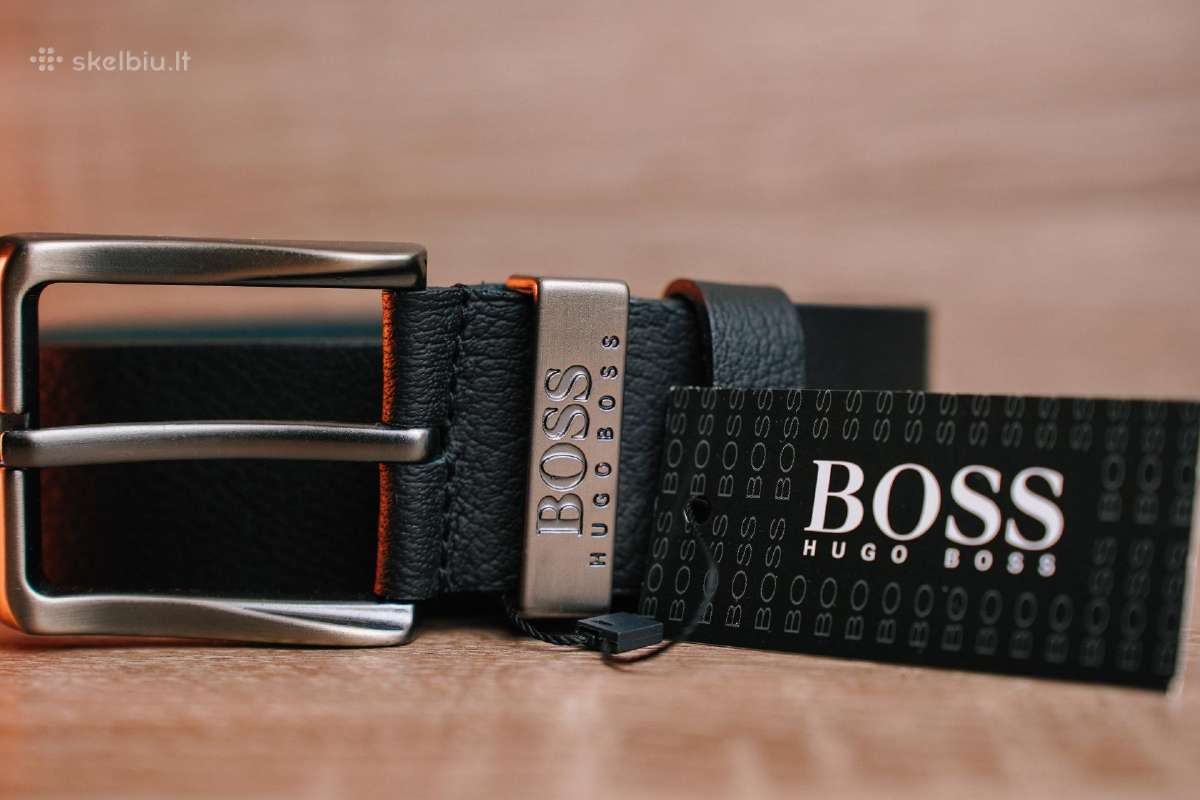 Hugo Boss vyriškas odinis diržas - nuotraukos Nr. 4