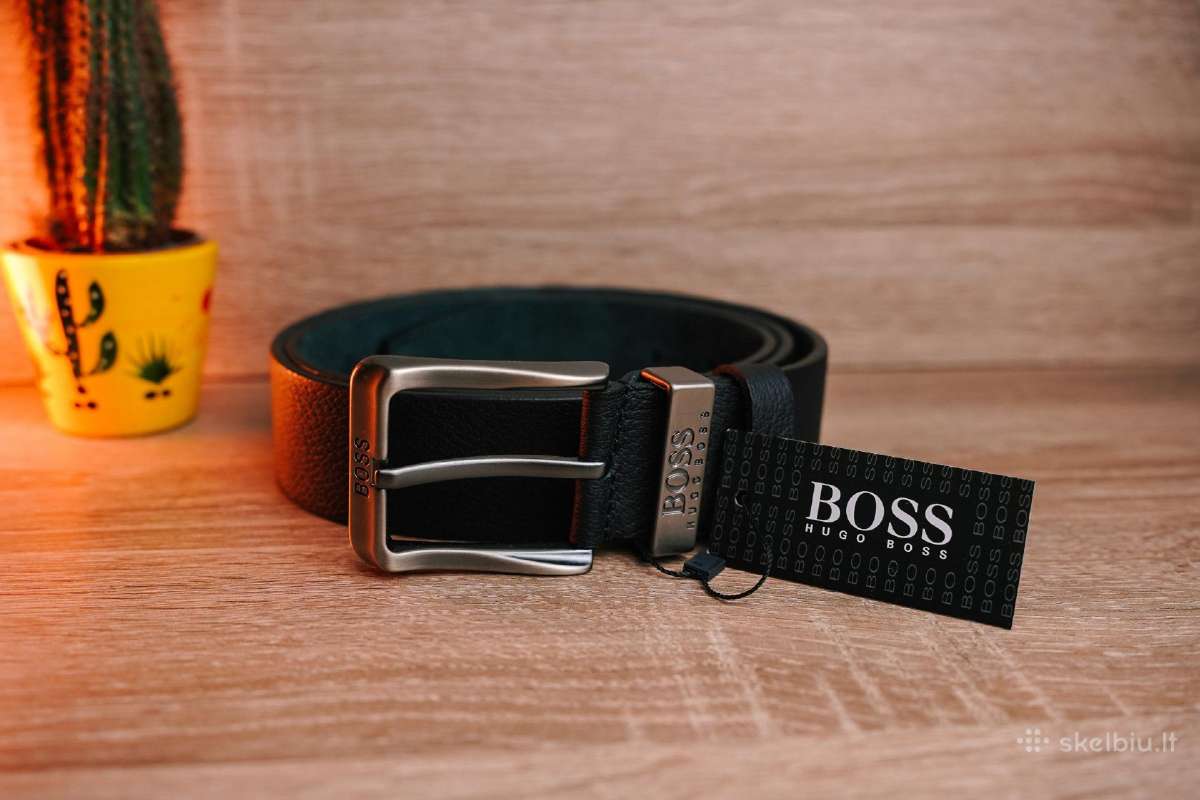 Hugo Boss vyriškas odinis diržas - nuotraukos Nr. 6