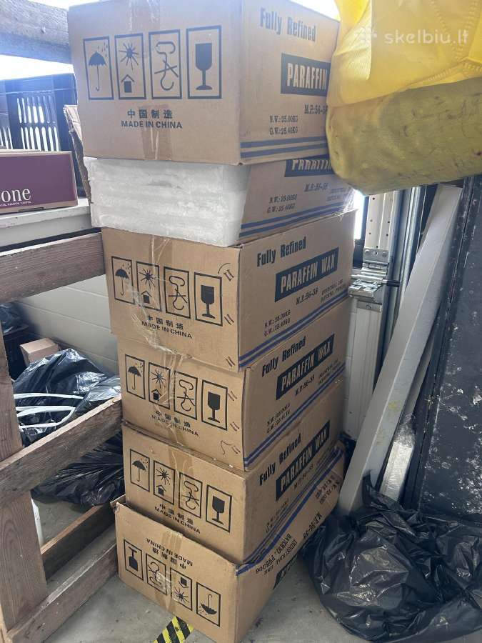 Parafinas žvakėms 25 kg, pilnai rafinuotas 56-58 - nuotraukos Nr. 3