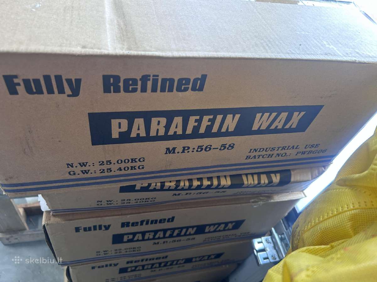 Parafinas žvakėms 25 kg, pilnai rafinuotas 56-58 - nuotraukos Nr. 4