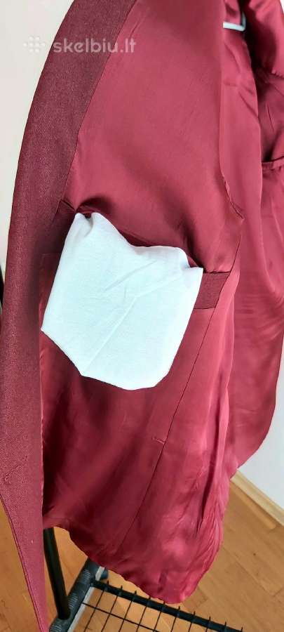 Vyriškas bordo dvieilis švarkas, 48 dydis – 30 € - nuotraukos Nr. 10