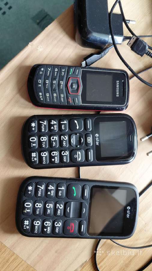 Trys mobilieji telefonai senjorams. €10 uz visus. - nuotraukos Nr. 2