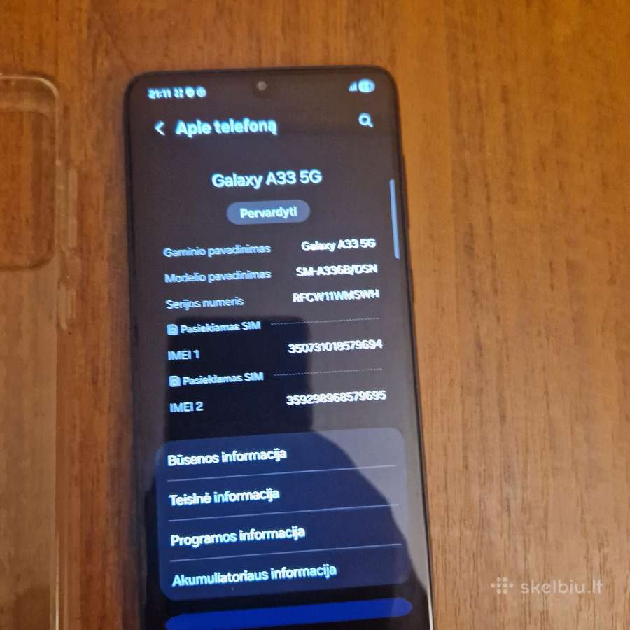 Samsung galaxy A33 5G - nuotraukos Nr. 4