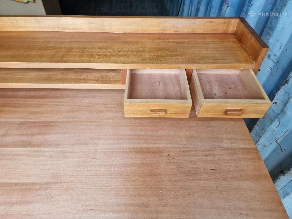 Vintažinis mid century rašomojo stalas - nuotraukos Nr. 17