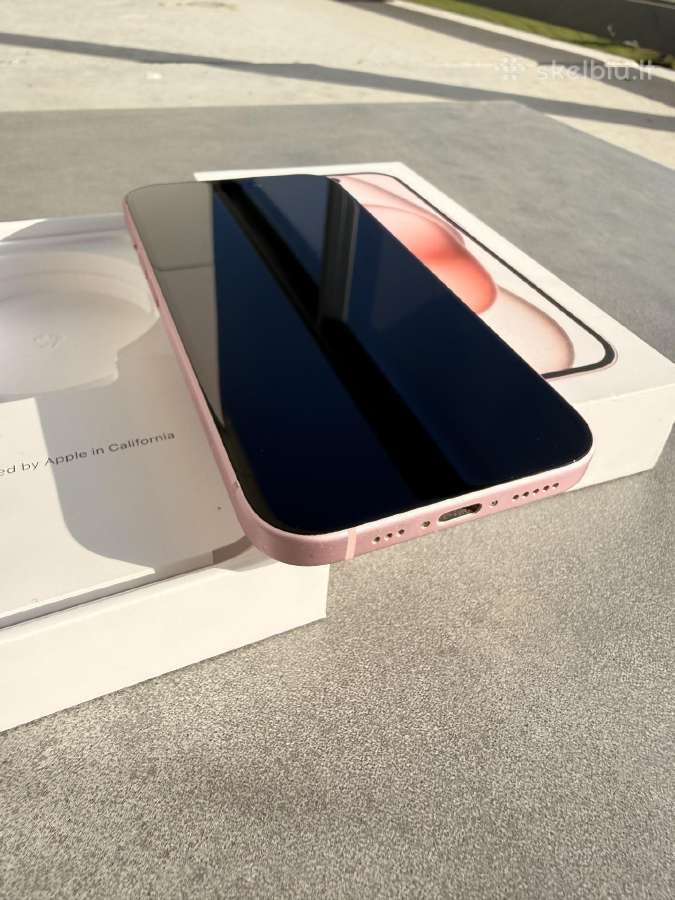 iPhone 15 pink 128gb 85% baterija - nuotraukos Nr. 2