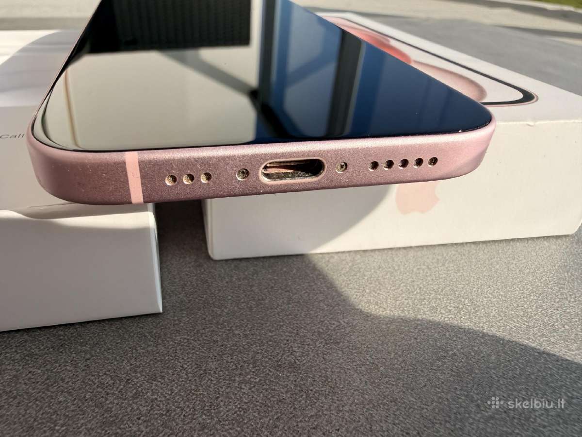 iPhone 15 pink 128gb 85% baterija - nuotraukos Nr. 3