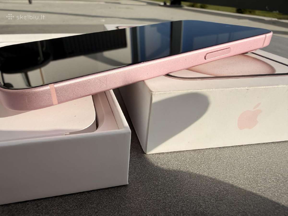 iPhone 15 pink 128gb 85% baterija - nuotraukos Nr. 4