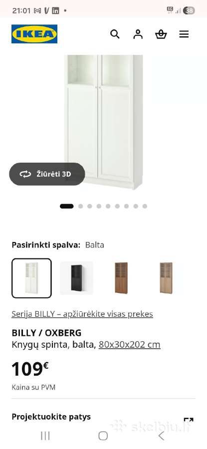 2 Ikea indaujos-knygų spintos + komoda - nuotraukos Nr. 2