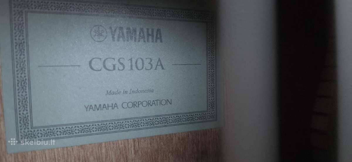 Gitara vaikui Yamaha 3/4 Cgs103a - nuotraukos Nr. 10