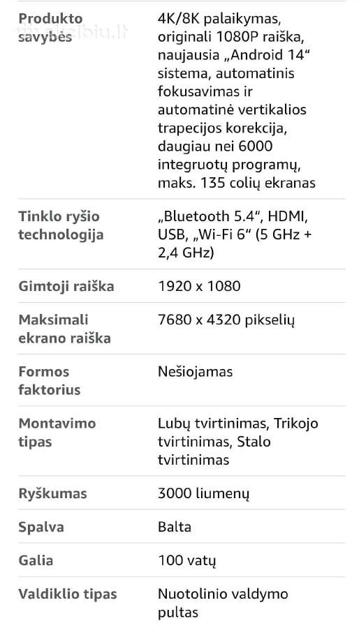 Mini projektorius maccubic hy 310 - nuotraukos Nr. 6